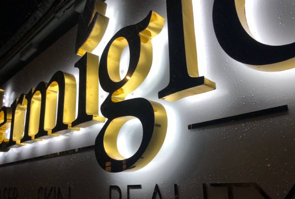 Signs, Sign Makers, Signage Coatbridge, Airdrie, Glasgow, Edinburgh, Shop Signs, Back lit 3D Built up Letters Coatbridge, Glasgow, Edinburgh.