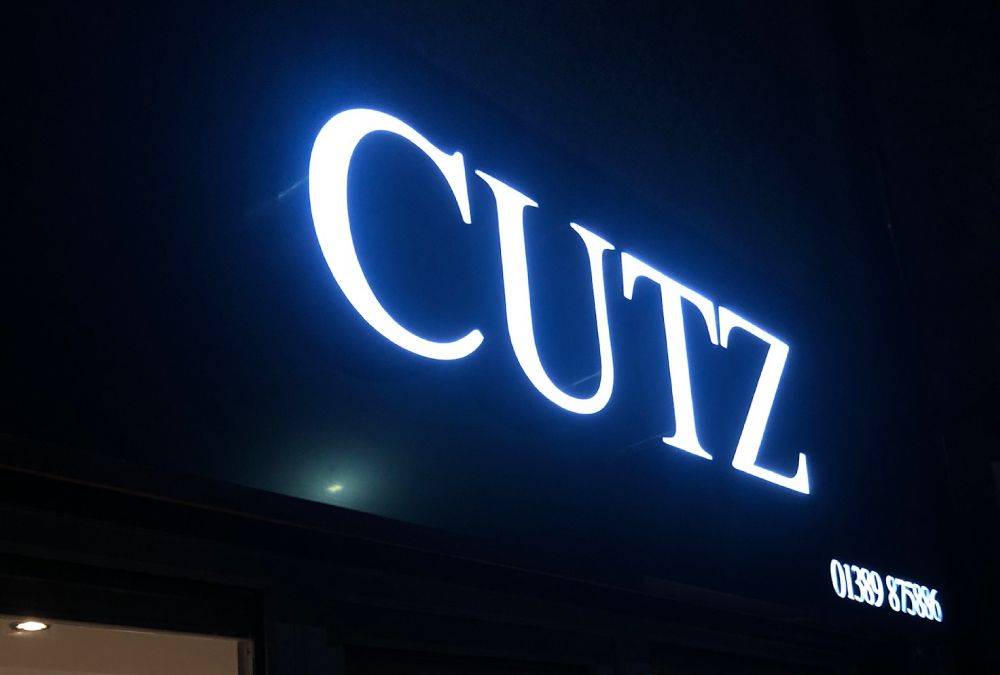 3D Letters Glasgow, front lit 3d built up letters Glasgow, signs Glasgow, Sign Makers Glasgow, Signage Glasgow, Signage Company Glasgow, Lanarkshire, Edinburgh Cutz