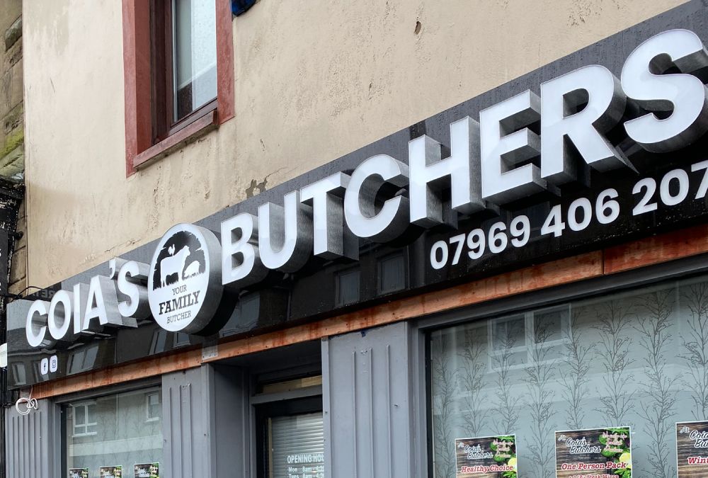 3D Letters Glasgow, front lit 3d built up letters lightbox Glasgow, signs Glasgow, Sign Makers Glasgow, Signage Glasgow, Signage Company Glasgow, Lanarkshire, Edinburgh