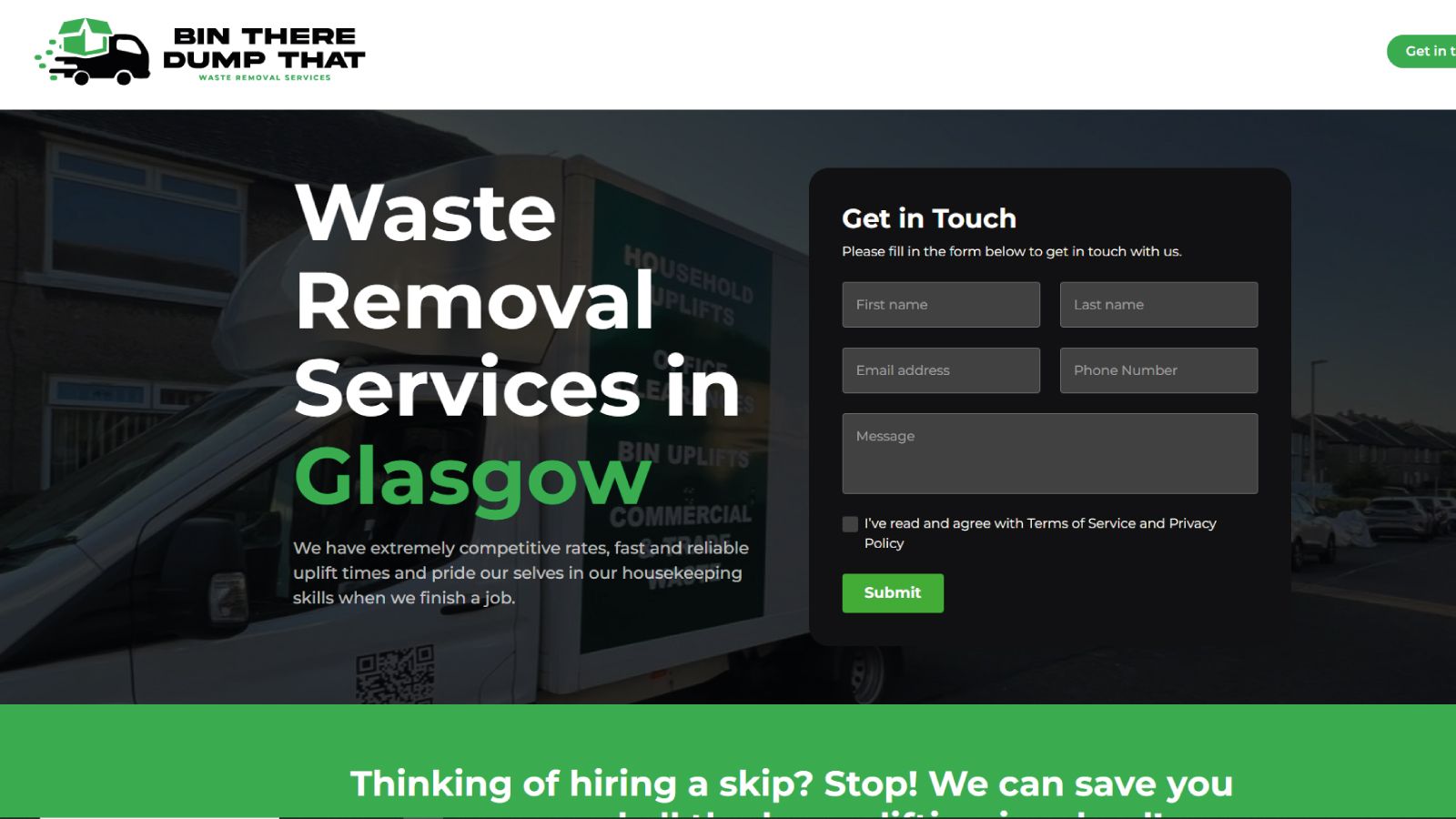 Web Design Glasgow Bin There Dump That